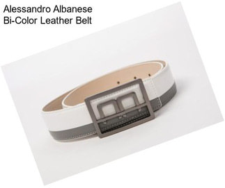 Alessandro Albanese Bi-Color Leather Belt