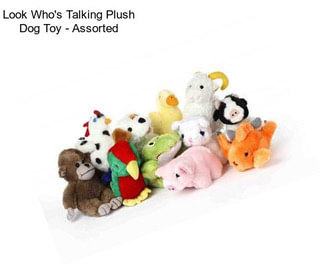 Look Who\'s Talking Plush Dog Toy - Assorted