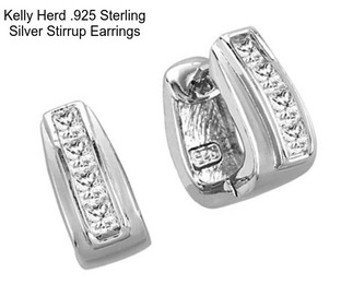 Kelly Herd .925 Sterling Silver Stirrup Earrings