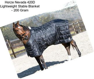 Horze Nevada 420D Lightweight Stable Blanket - 200 Gram