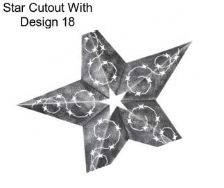 Star Cutout With Design 18\