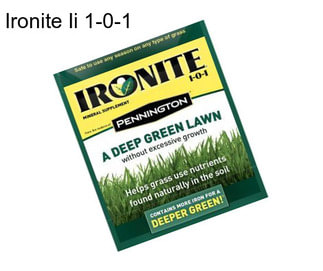 Ironite Ii 1-0-1