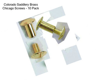 Colorado Saddlery Brass Chicago Screws - 10 Pack