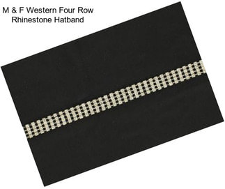 M & F Western Four Row Rhinestone Hatband