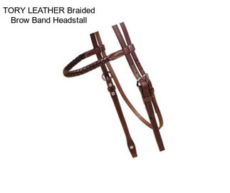 TORY LEATHER Braided Brow Band Headstall