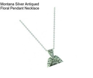 Montana Silver Antiqued Floral Pendant Necklace