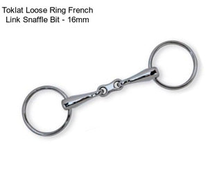 Toklat Loose Ring French Link Snaffle Bit - 16mm