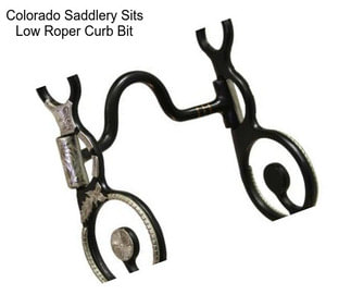 Colorado Saddlery Sits Low Roper Curb Bit