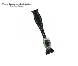 Weaver Basketweave Bridle Leather Thin Spur Straps