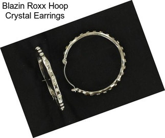 Blazin Roxx Hoop Crystal Earrings