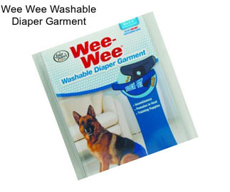 Wee Wee Washable Diaper Garment