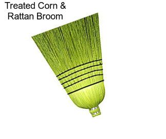 Treated Corn & Rattan Broom