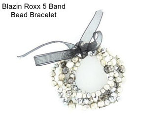 Blazin Roxx 5 Band Bead Bracelet