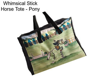 Whimsical Stick Horse Tote - Pony