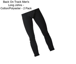 Back On Track Men\'s Long Johns - Cotton/Polyester - 2 Pack