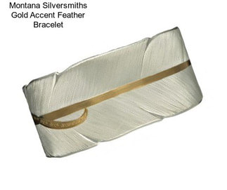 Montana Silversmiths Gold Accent Feather Bracelet