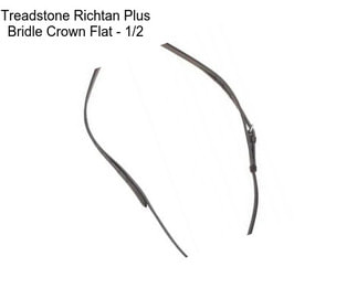 Treadstone Richtan Plus Bridle Crown Flat - 1/2\