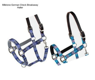 Millstone German Check Breakaway Halter