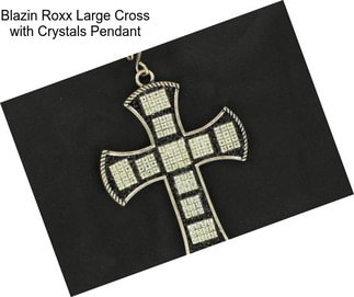 Blazin Roxx Large Cross with Crystals Pendant