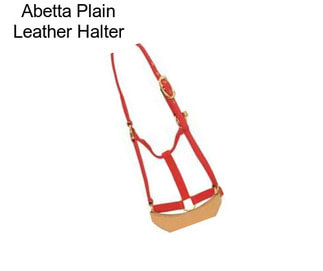 Abetta Plain Leather Halter