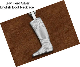 Kelly Herd Silver English Boot Necklace