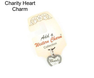 Charity Heart Charm