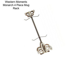 Western Moments Monarch 4 Piece Mug Rack