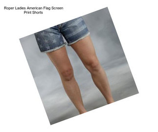 Roper Ladies American Flag Screen Print Shorts