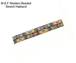 M & F Western Beaded Stretch Hatband