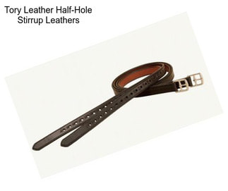 Tory Leather Half-Hole Stirrup Leathers