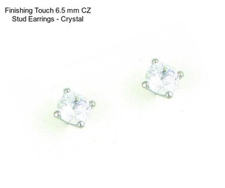 Finishing Touch 6.5 mm CZ Stud Earrings - Crystal