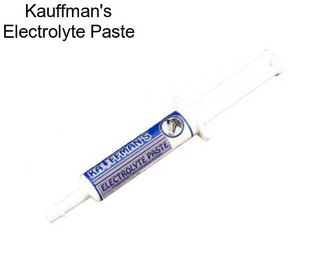 Kauffman\'s Electrolyte Paste