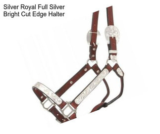 Silver Royal Full Silver Bright Cut Edge Halter