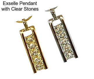 Exselle Pendant with Clear Stones