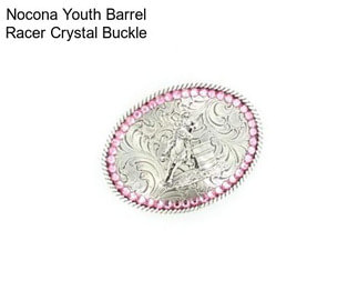 Nocona Youth Barrel Racer Crystal Buckle