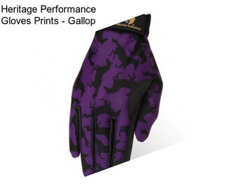 Heritage Performance Gloves Prints - Gallop