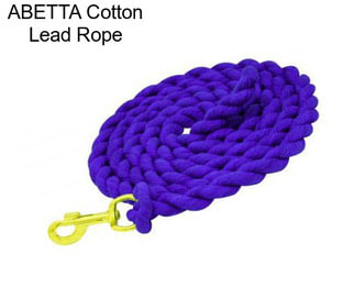 ABETTA Cotton Lead Rope