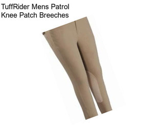 TuffRider Mens Patrol Knee Patch Breeches