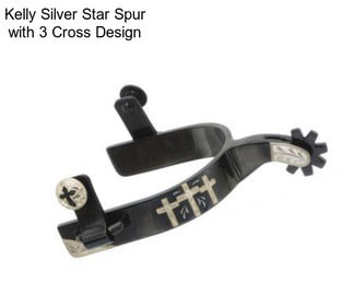 Kelly Silver Star Spur with 3 Cross Design