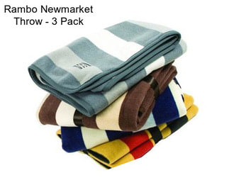 Rambo Newmarket Throw - 3 Pack