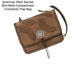 American West Sacred Bird Multi-Compartment Crossbody Flap Bag
