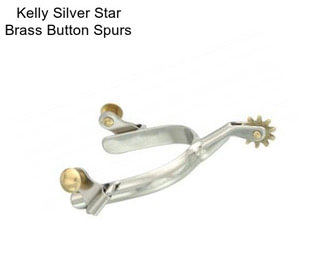 Kelly Silver Star Brass Button Spurs