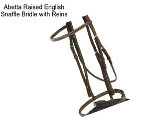 Abetta Raised English Snaffle Bridle with Reins