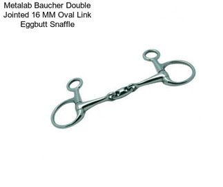 Metalab Baucher Double Jointed 16 MM Oval Link Eggbutt Snaffle