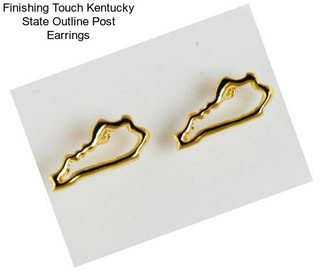 Finishing Touch Kentucky State Outline Post Earrings