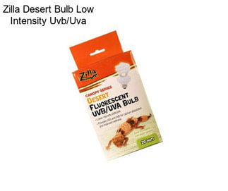 Zilla Desert Bulb Low Intensity Uvb/Uva