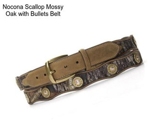 Nocona Scallop Mossy Oak with Bullets Belt