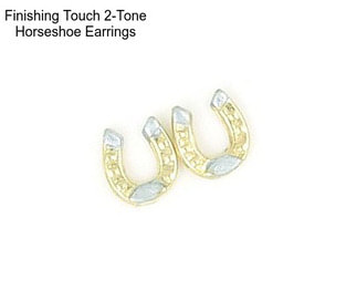 Finishing Touch 2-Tone Horseshoe Earrings