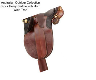 Australian Outrider Collection Stock Poley Saddle with Horn Wide Tree