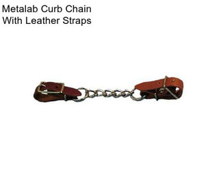 Metalab Curb Chain With Leather Straps